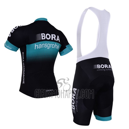Bora Cycling Jersey Bib Short 2017 Short Sleeve Black